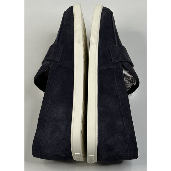Vince Shane Mens Navy Blue Suede Loafers Size 8M Slip On Casual New $225 - Picture 5 of 10